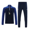 Al Nassr Trainings Sweatshirt Quarter-zip 2023-24 Blauw Zwarte - Heren